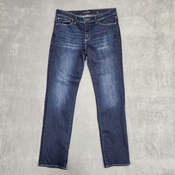 Lucky Brand Jeans Mid Rise Straight Sweet Size 10/30 Dark Wash - Picture 1 of 13